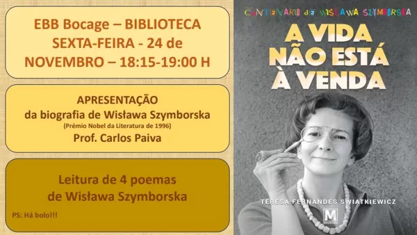 Apresentação do Livro:"A Vida não está à venda"